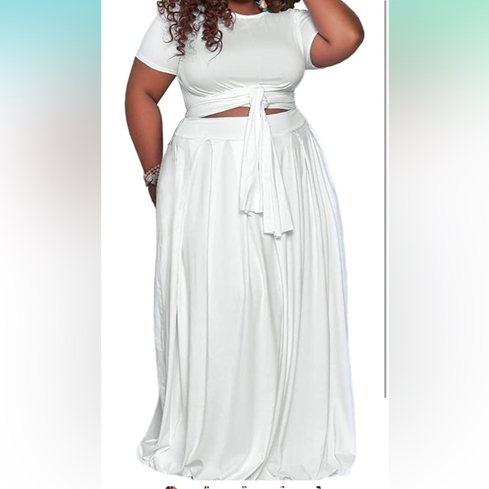 Amazon Women's White Maxi Dress
